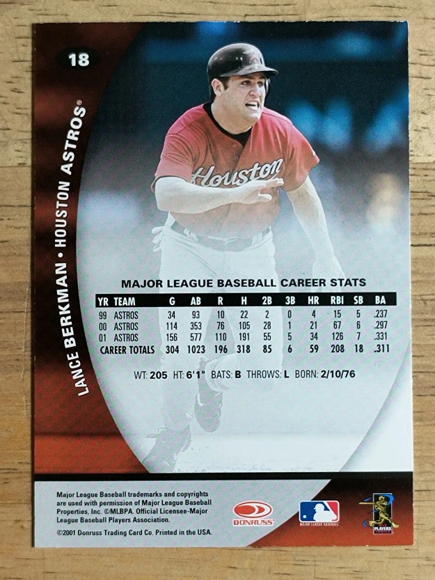 2001 Donruss Class of 2001 #18 Lance Berkman