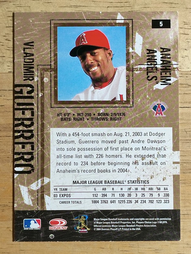 2004 Leather and Lumber #5 Vladimir Guerrero