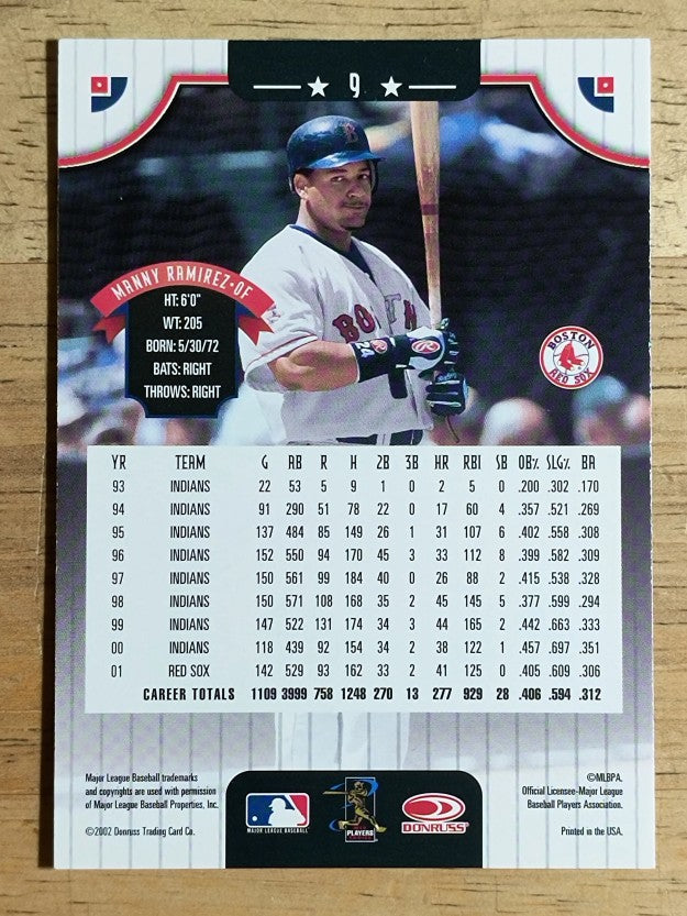 2002 Donruss #9 Manny Ramirez