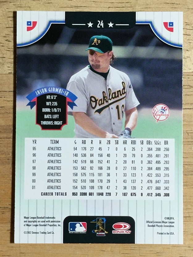 2002 Donruss #24 Jason Giambi