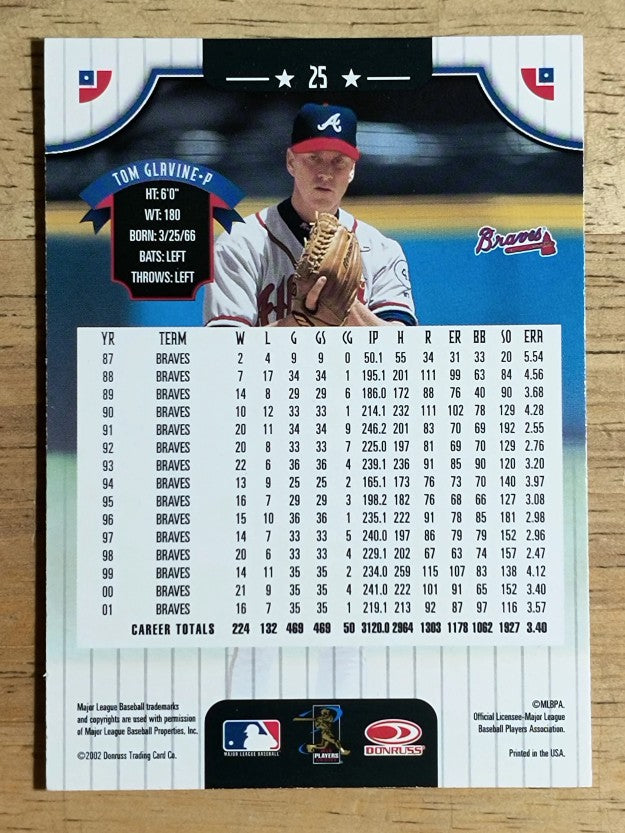 2002 Donruss #25 Tom Glavine