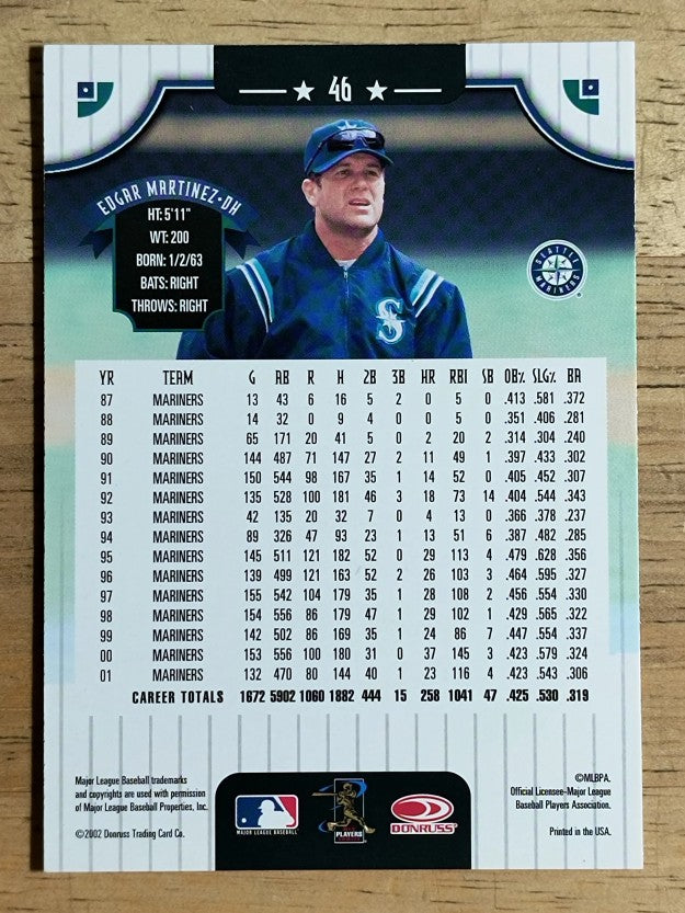 2002 Donruss #46 Edgar Martinez