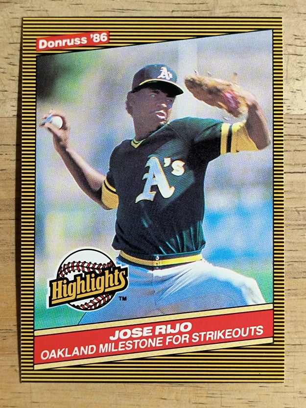1986 Donruss Highlights #2 Jose Rijo