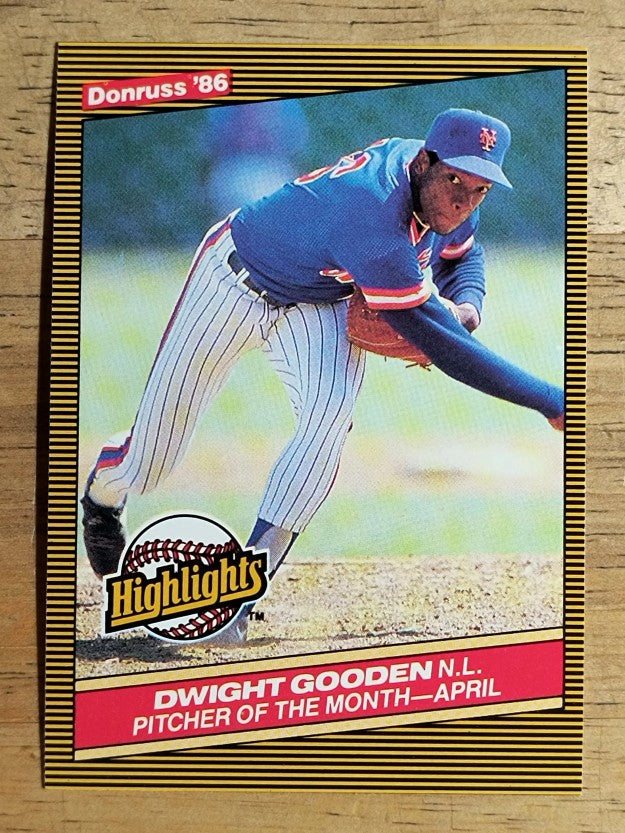 1986 Donruss Highlights #8 Dwight Gooden
