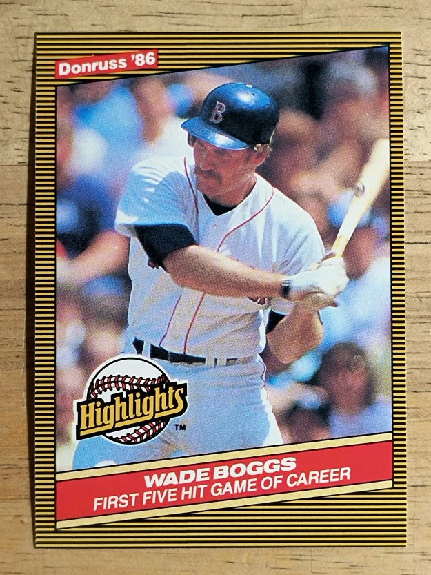 1986 Donruss Highlights #11 Wade Boggs