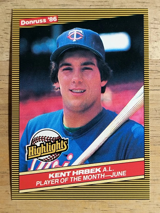1986 Donruss Highlights #19 Kent Hrbek