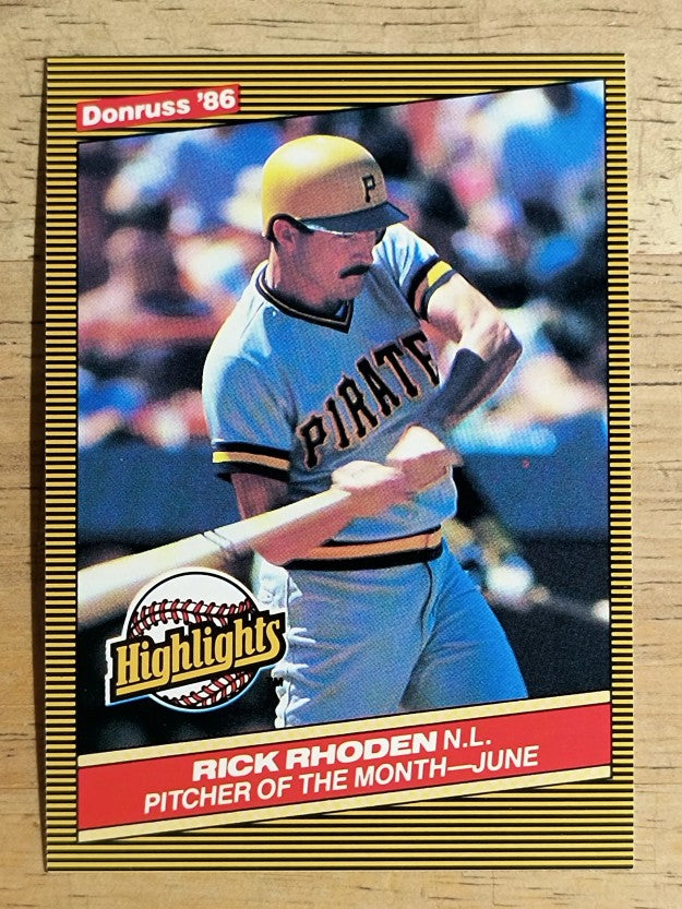 1986 Donruss Highlights #20 Rick Rhoden