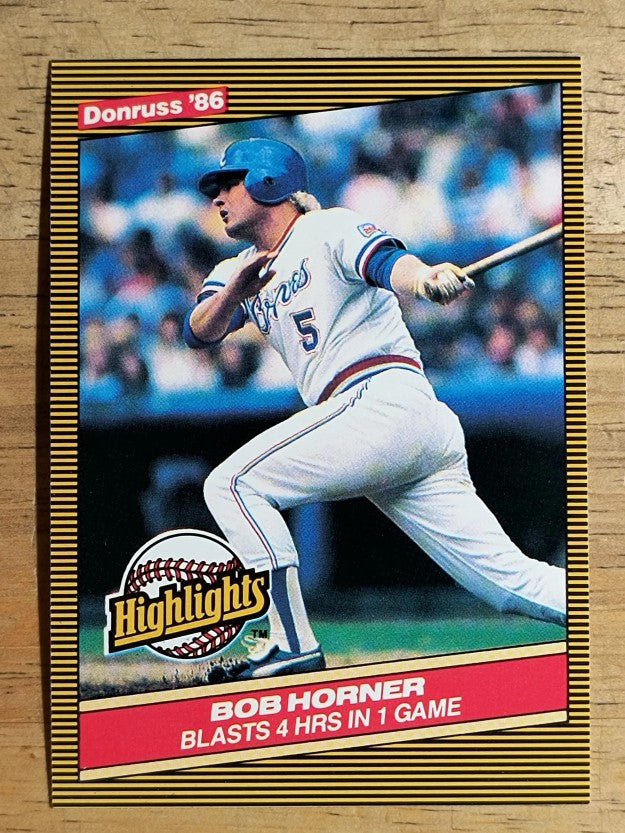 1986 Donruss Highlights #22 Bob Horner