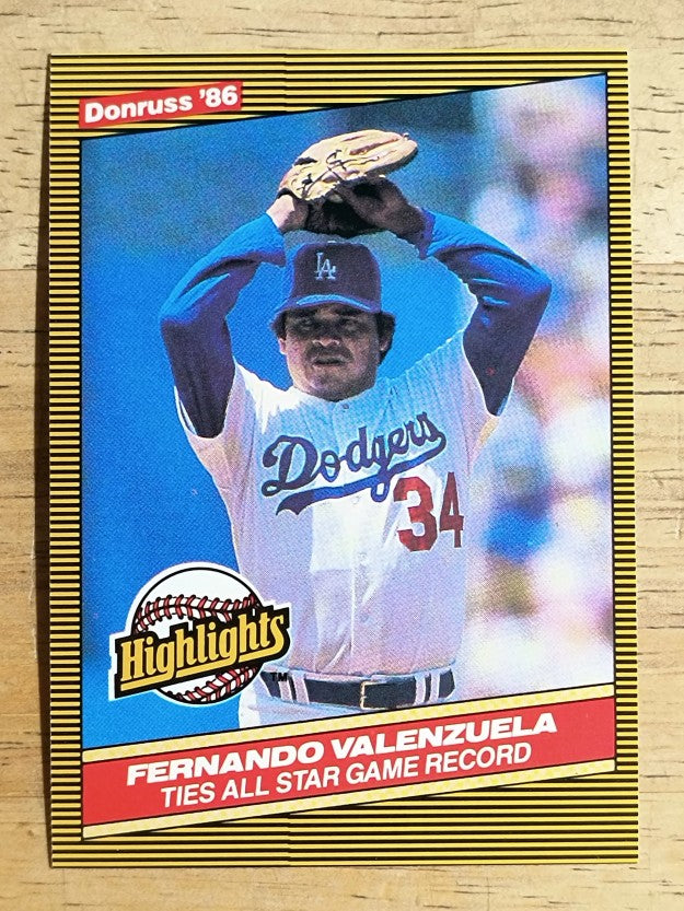 1986 Donruss Highlights #25 Fernando Valenzuela