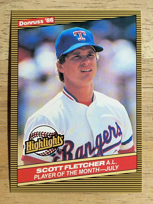 1986 Donruss Highlights #28 Scott Fletcher