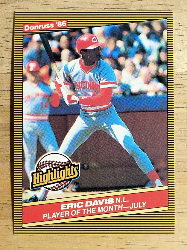 1986 Donruss Highlights #30 Eric Davis