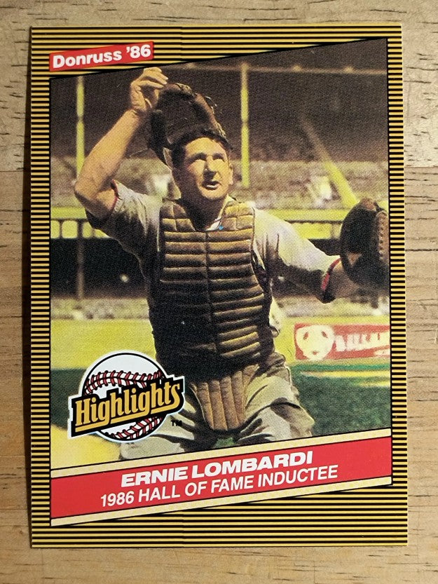 1986 Donruss Highlights #33 Ernie Lombardi