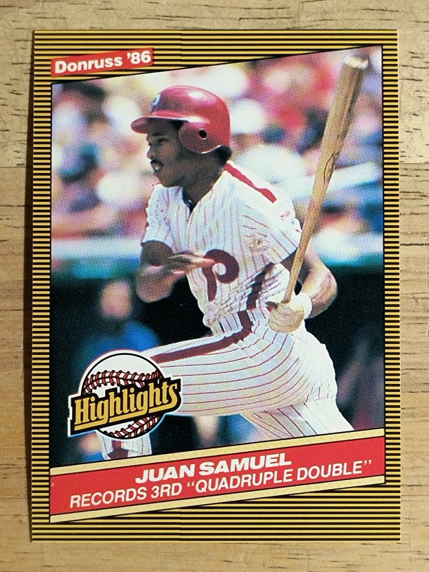 1986 Donruss Highlights #37 Juan Samuel