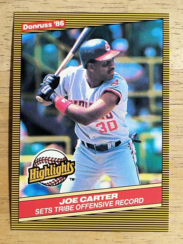 1986 Donruss Highlights #42 Joe Carter