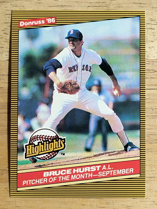 1986 Donruss Highlights #47 Bruce Hurst