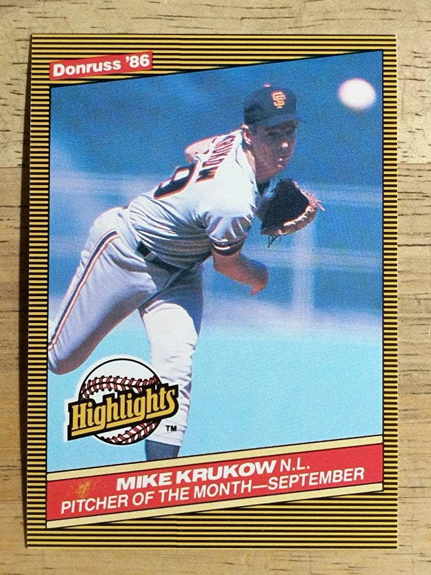1986 Donruss Highlights #49 Mike Krukow