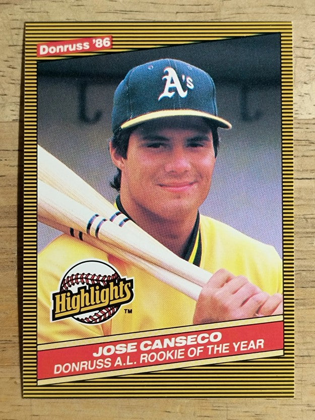 1986 Donruss Highlights #55 Jose Canseco