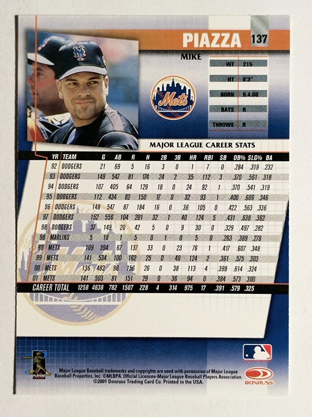 2002 Donruss Fan Club #137 Mike Piazza