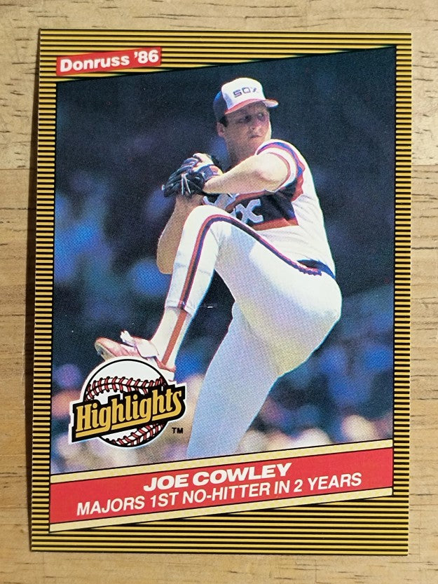 1986 Donruss Highlights #44 Joe Cowley
