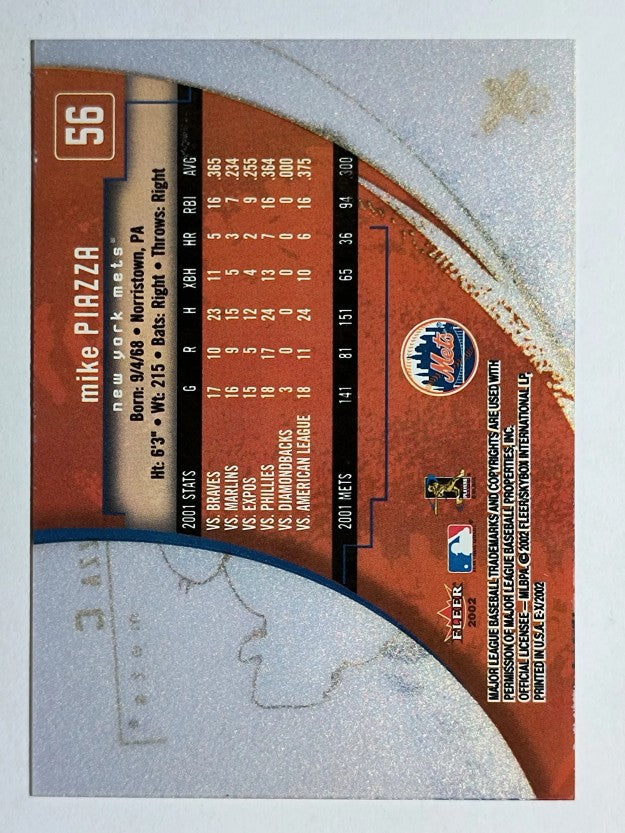 2002 E-X #56 Mike Piazza