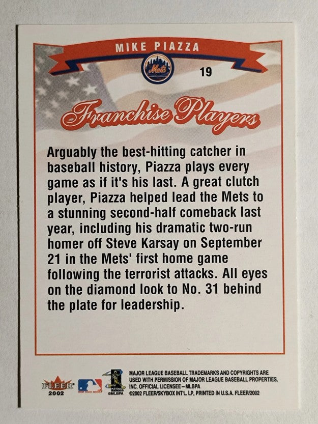 2002 Fleer #19 Mike Piazza FP