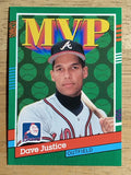 1991 Donruss #402 Dave Justice MVP