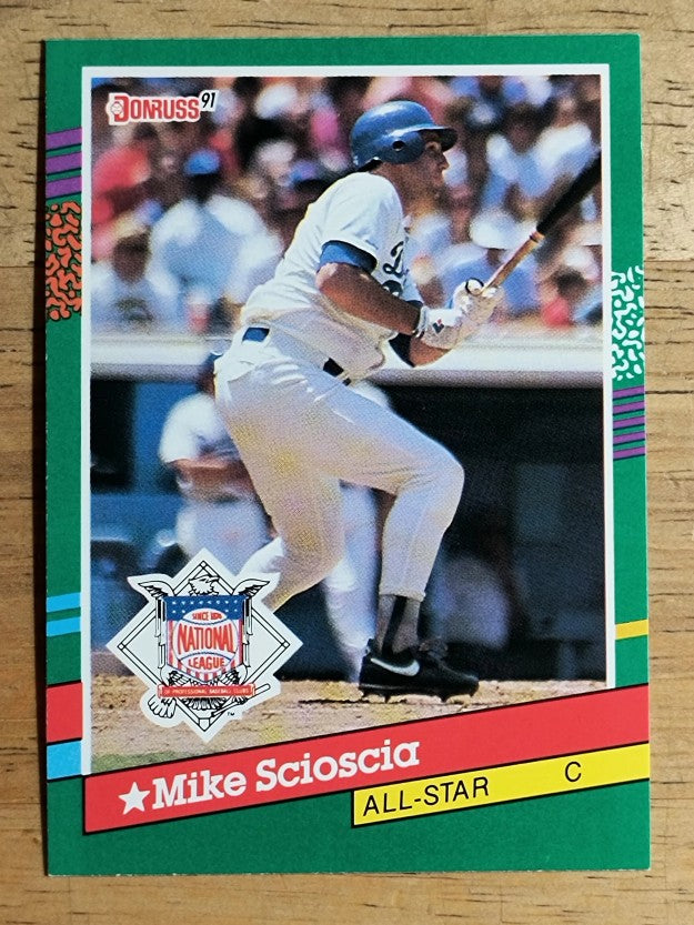 1991 Donruss #436A Mike Scioscia AS/White star by name