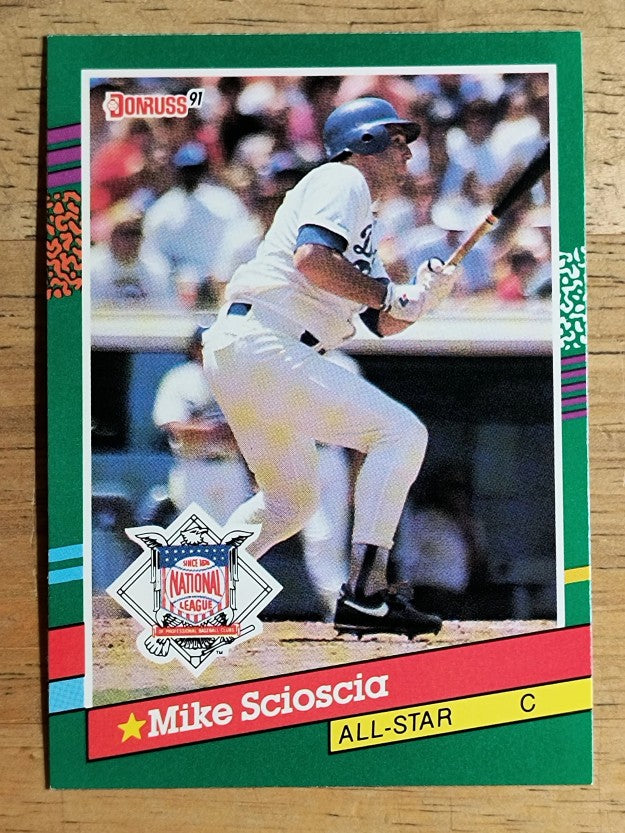 1991 Donruss #436B Mike Scioscia AS/Yellow star by name