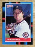 1988 Donruss #543A Jim Morrison ERR/No decimal before lifetime average