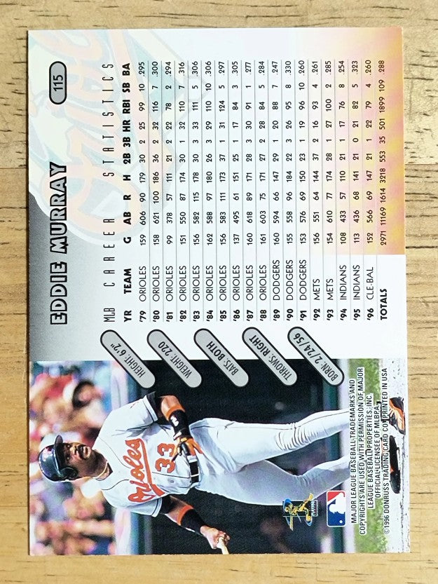 1997 Donruss #115 Eddie Murray