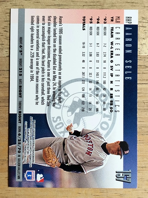 1996 Donruss #157 Aaron Sele