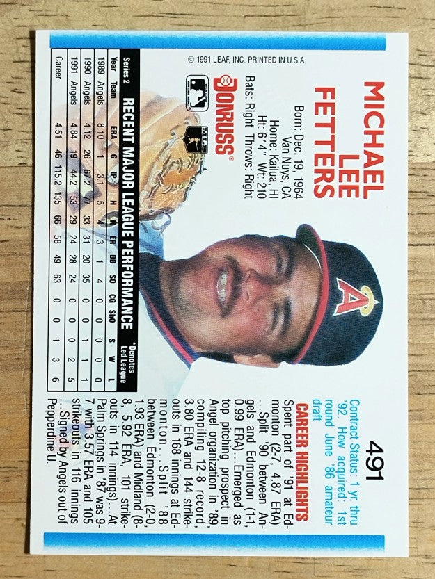 1992 Donruss #491 Mike Fetters