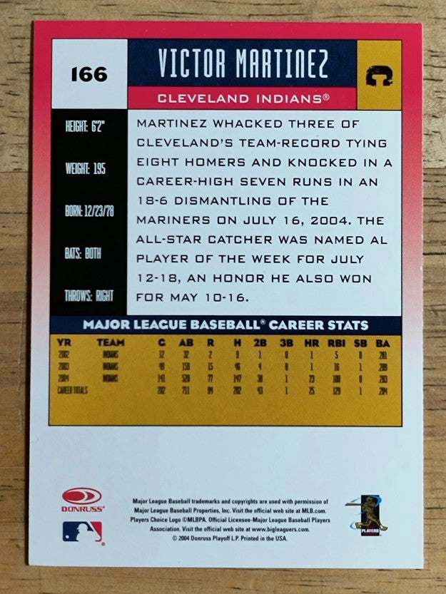 2005 Donruss #166 Victor Martinez