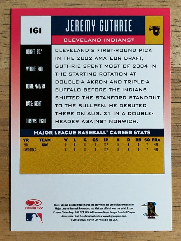 2005 Donruss #161 Jeremy Guthrie