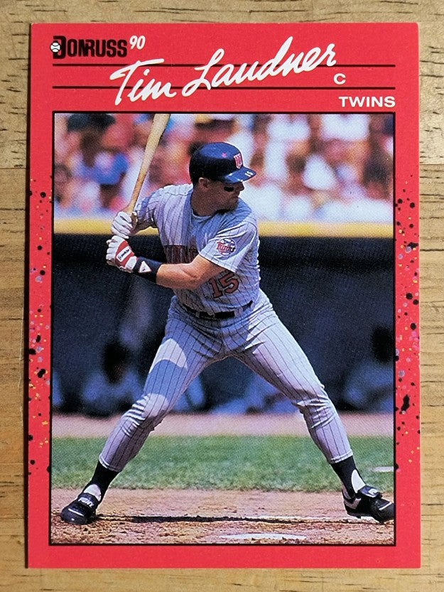 1990 Donruss #419 Tim Laudner