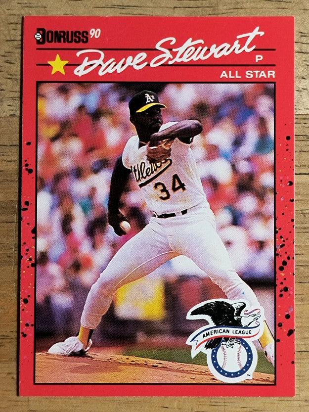 1990 Donruss #703B Dave Stewart AS/All-Star Game Performance