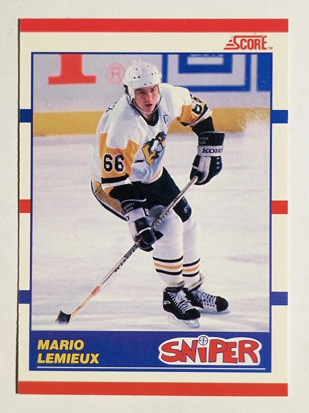 1990-91 Score Canadian #337 Mario Lemieux Sniper