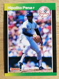 1989 Donruss #598 Hipolito Pena DP