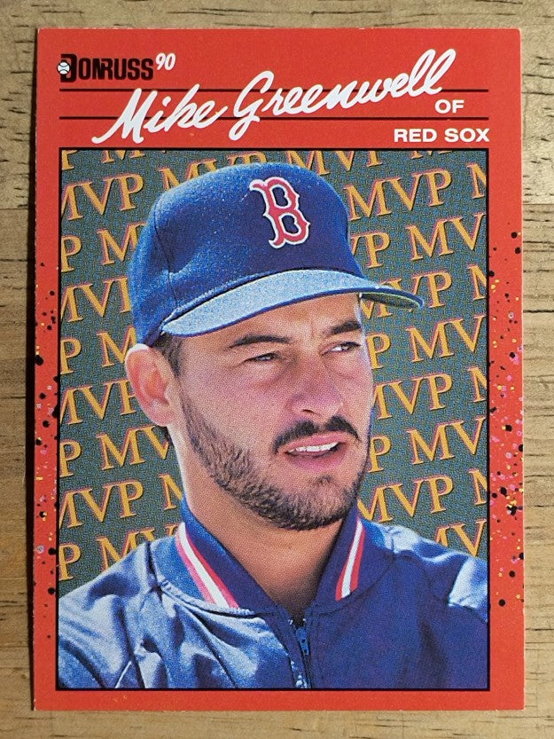 1990 Donruss Bonus MVP's #BC17 Mike Greenwell