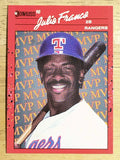 1990 Donruss Bonus MVP's #BC14 Julio Franco