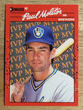 1990 Donruss Bonus MVP's #BC15 Paul Molitor