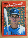 1990 Donruss Bonus MVP's #BC26 Alan Trammell