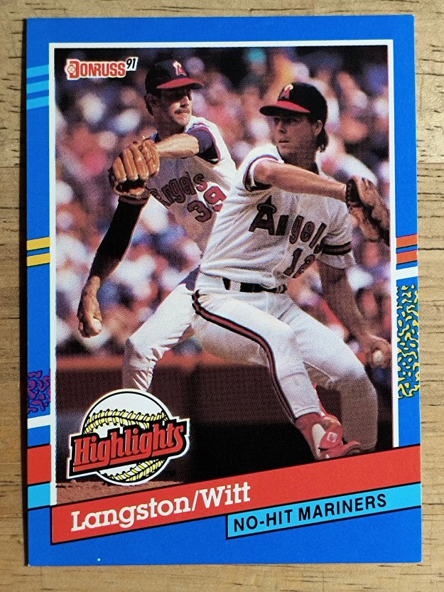1991 Donruss Bonus Cards #BC1 Mark Langston/Mike Witt