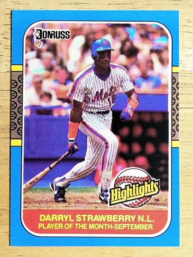 1987 Donruss Highlights #49 Darryl Strawberry