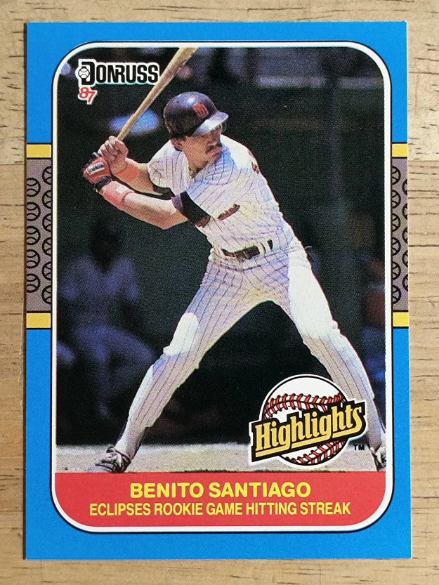 1987 Donruss Highlights #45 Benito Santiago