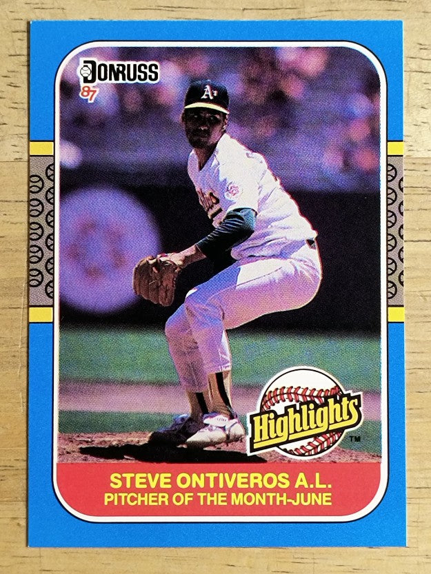 1987 Donruss Highlights #15 Steve Ontiveros