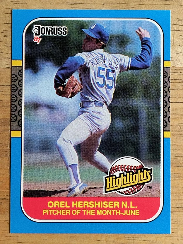 1987 Donruss Highlights #13 Orel Hershiser