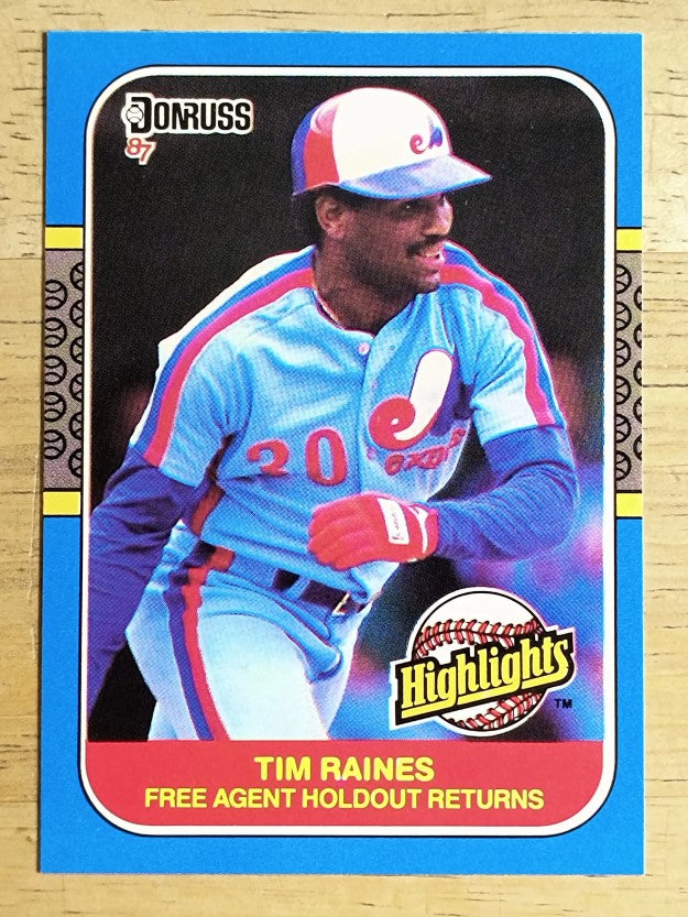 1987 Donruss Highlights #7 Tim Raines