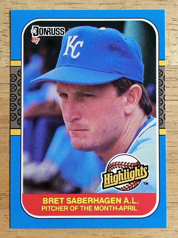 1987 Donruss Highlights #6 Bret Saberhagen