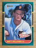 1987 Donruss Rookies #45 Matt Williams XRC